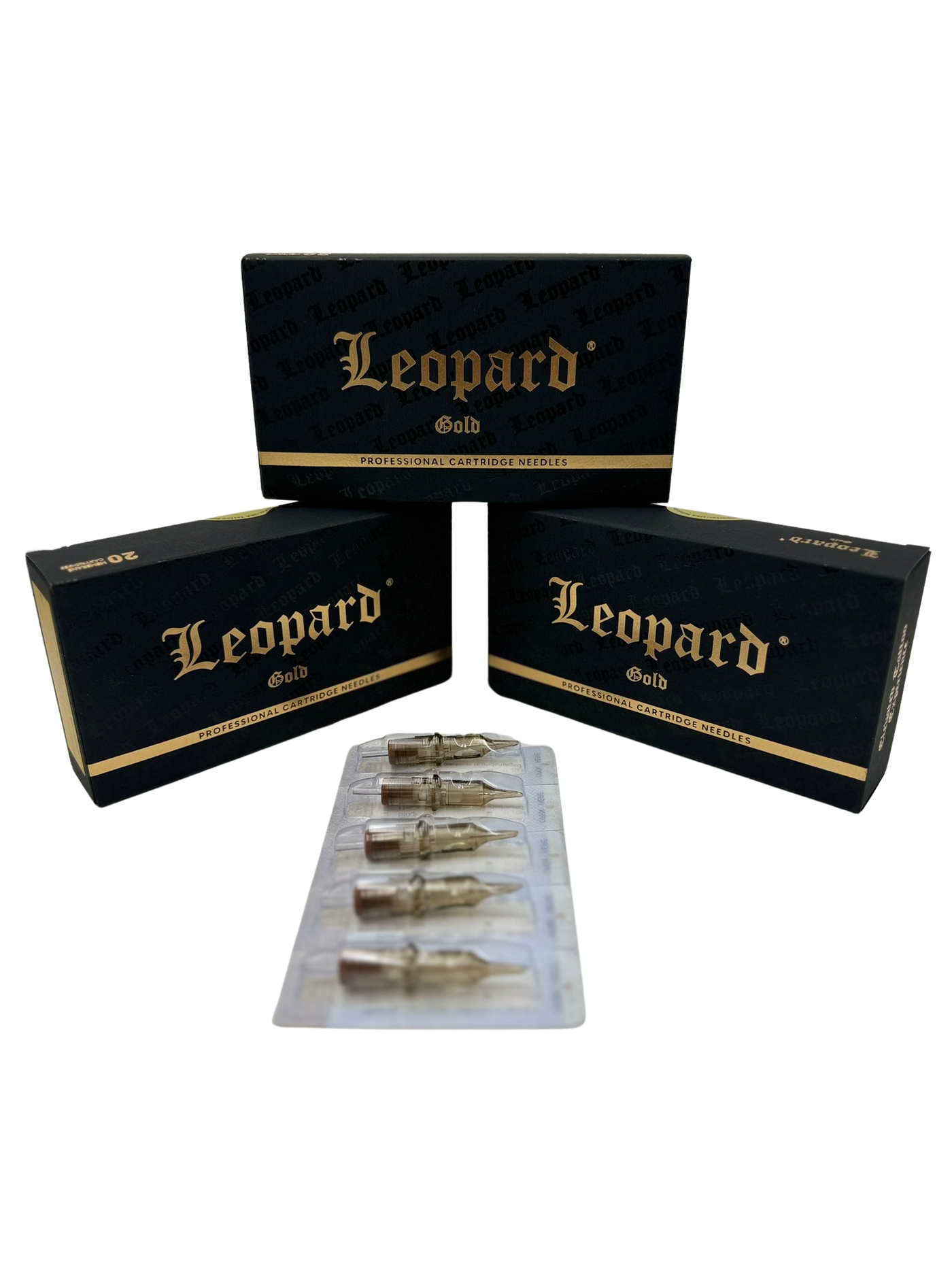 Leopard Gold Cartridges - 0.30MM - Curved Magnum Shaders #10 Long Taper