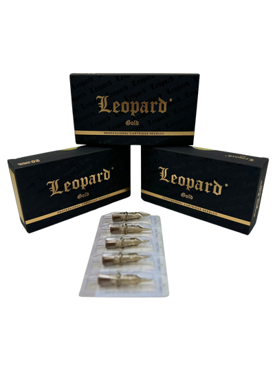Leopard Gold Cartridges - 0.30MM - Curved Magnum Shaders #10 Long Taper