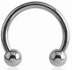 16G Stainless Steel Circular Barbell - Externally Threaded