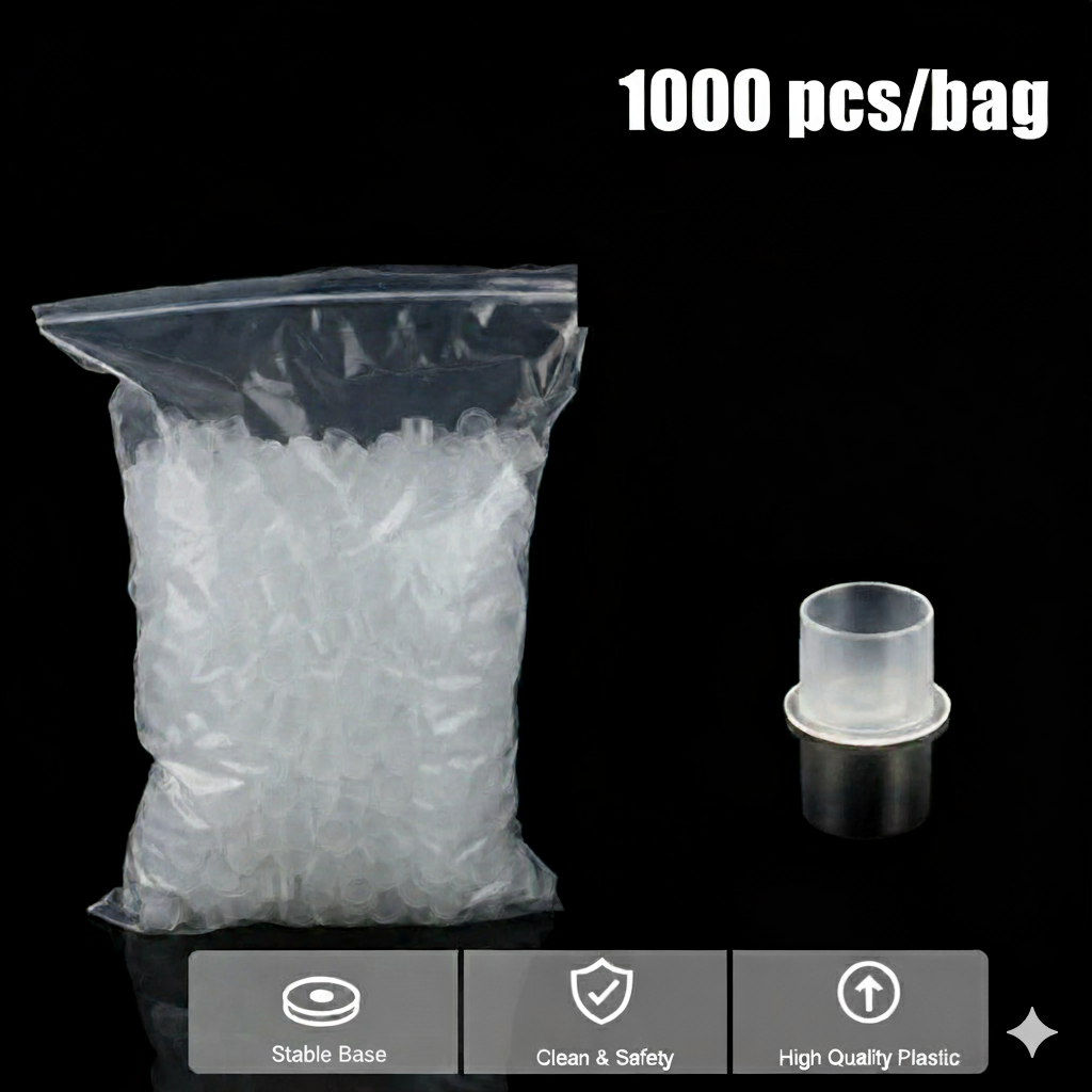 Premium Quality Flat Bottom Ink Caps - 1000 pcs