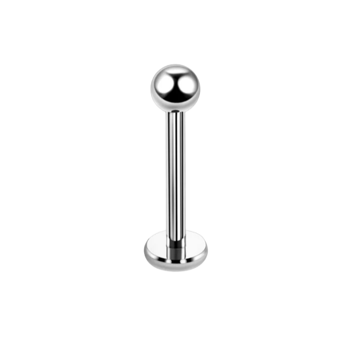 16G Steel Plain Ball Tragus Labret