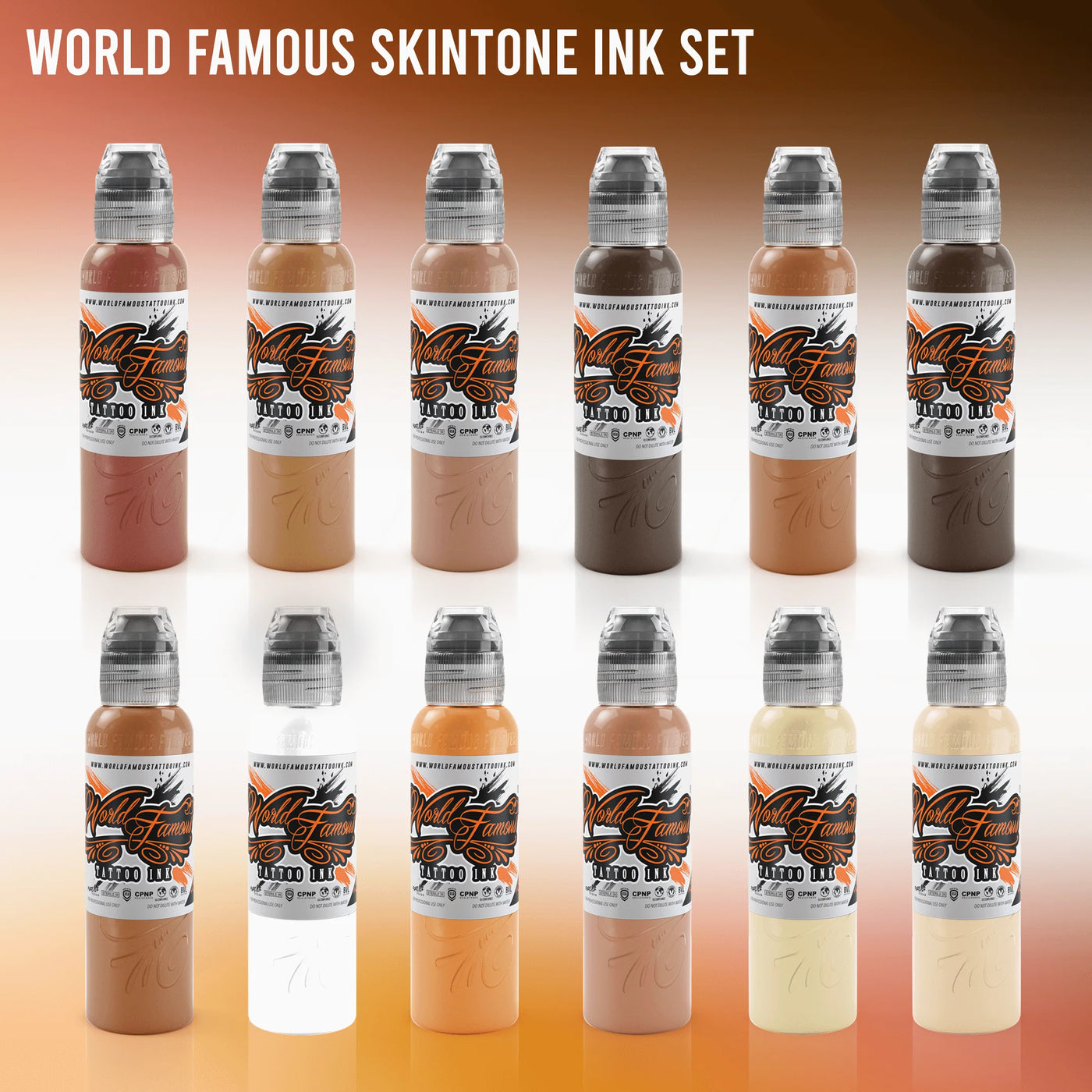 WORLD FAMOUS SKINTONE INK SET - 1oz