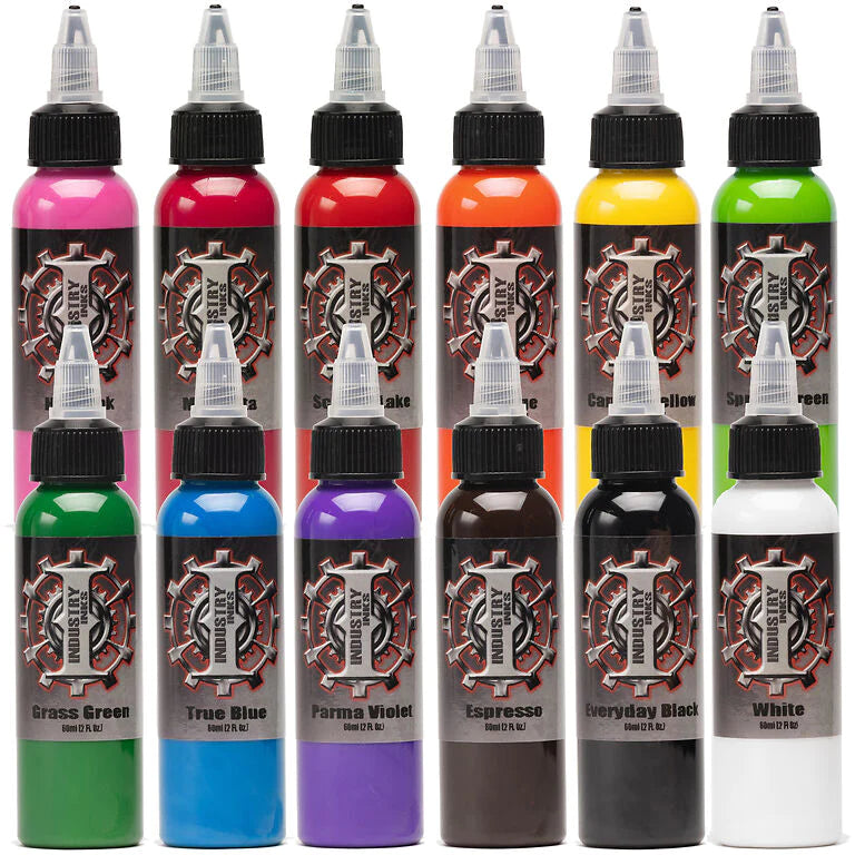 Industry Inks - Primary Color Set - 1oz – USA TATTOO SUPPLY